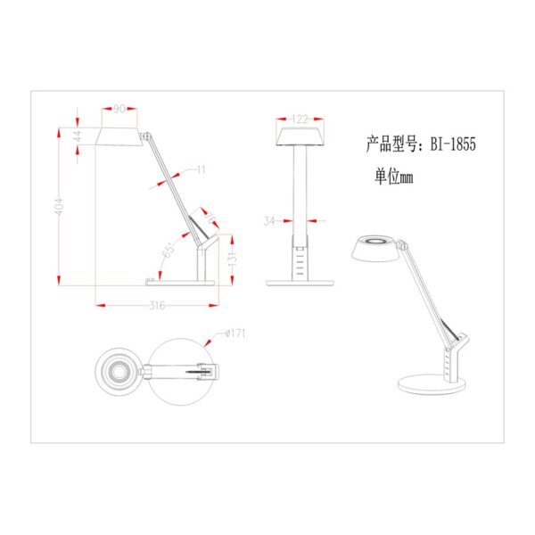 URSINO LED STONA LAMPA 58422B GLOBO LIGHTING - Image 8