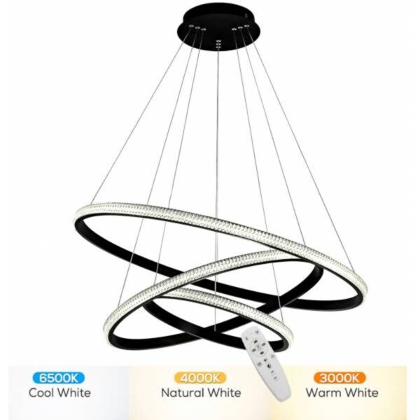 LX2350CH LED LUSTER VISILICA 90W DALJINSKI LUX LIGHTING - Image 3