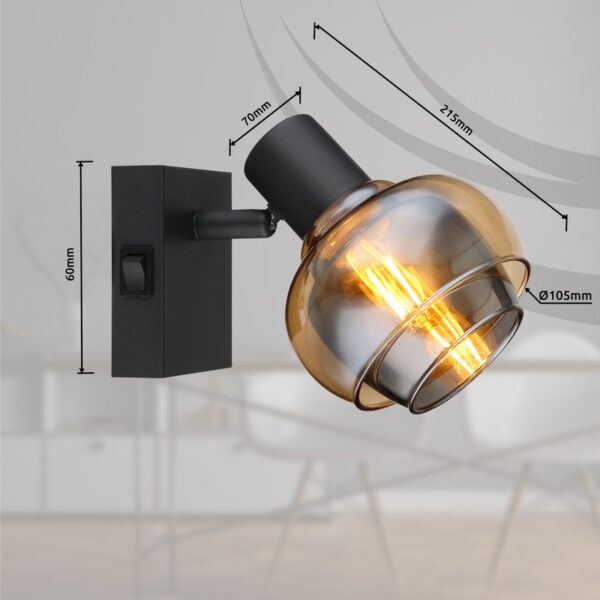 TOKKI SPOT LAMPA 54309-1B GLOBO LIGHTING - Image 6