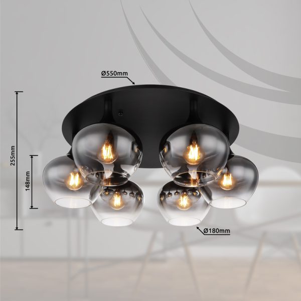 MAXY 15548-6D PLAFONSKA LAMPA GLOBO LIGHTING - Image 6