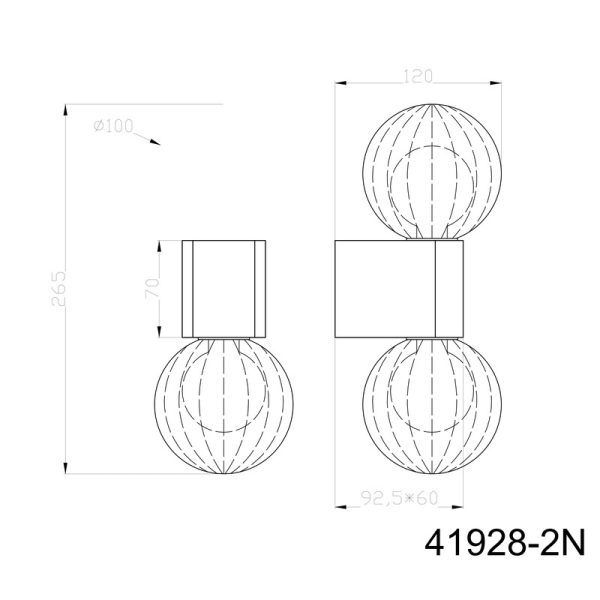 ANDER 41928-2N ZIDNA LAMPA GLOBO LIGHTING - Image 8