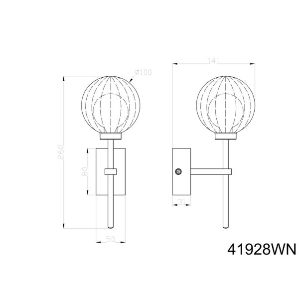 ANDER 41928WN ZIDNA LAMPA GLOBO LIGHTING - Image 7