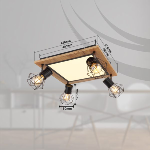 PRISKA 54017D4 PLAFONSKA LAMPA GLOBO LIGHTING - Image 12