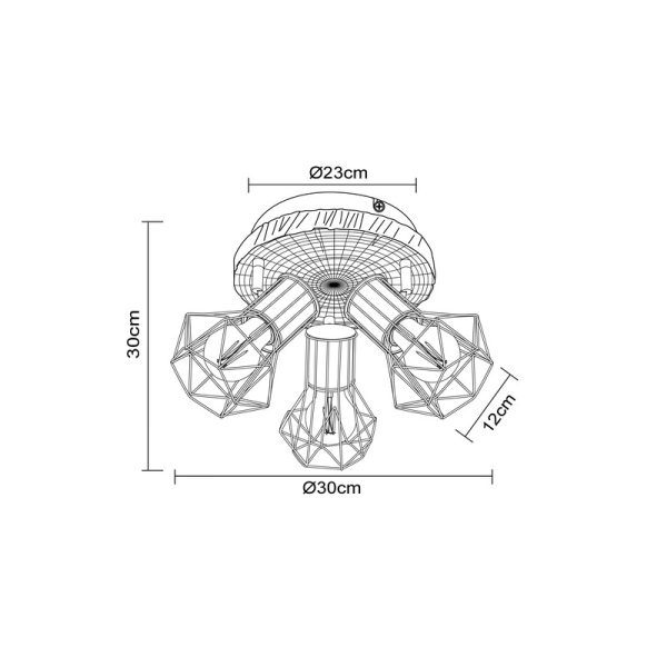 PRISKA 54017W-3 SPOT LAMPA GLOBO LIGHTING - Image 8