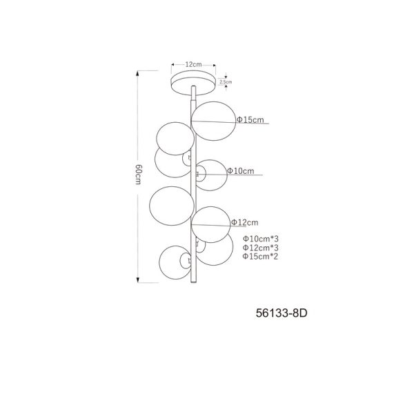 RIHA 56133-8D PLAFONSKA LAMPA GLOBO LIGHTING - Image 5
