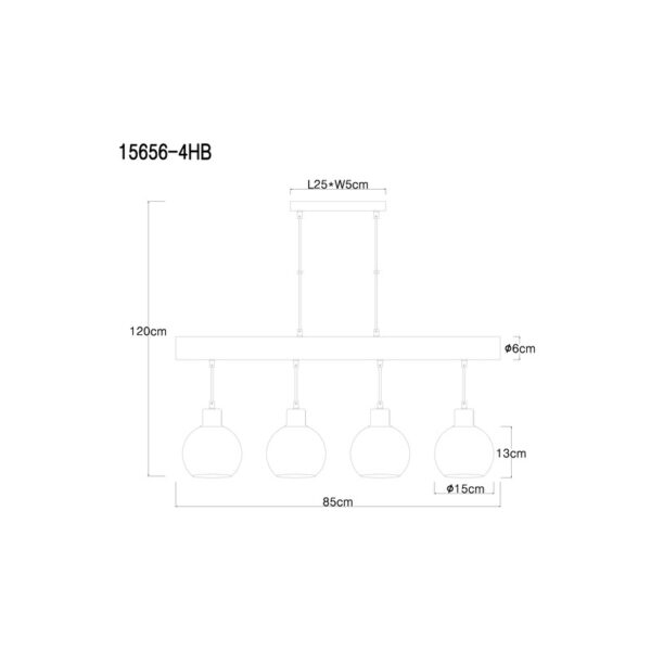 MOITAS 15656-4HB VISILICA GLOBO LIGHTING - Image 2