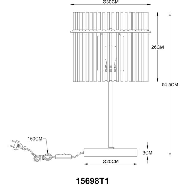 GORLEY 15698T1 STONA LAMPA GLOBO LIGHTING - Image 9