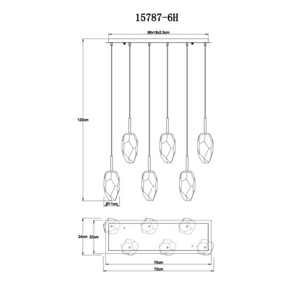 BARCLEY 15787-6H VISILICA GLOBO LIGHTING - Image 9