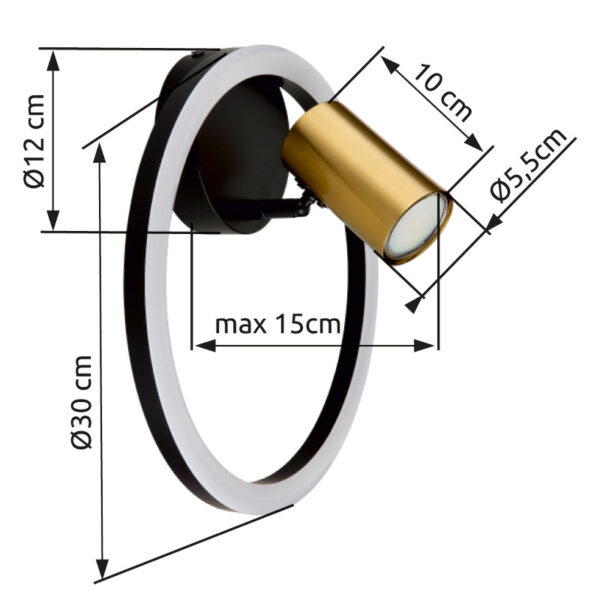 MARRIE 57033-1 ZIDNA LAMPA GLOBO LIGHTING - Image 4