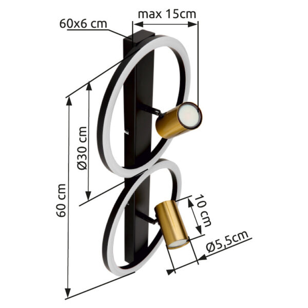 MARRIE 57033-2 ZIDNA LAMPA GLOBO LIGHTING - Image 6
