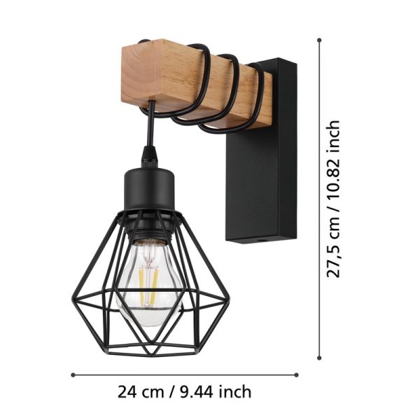 TOWNSHEND 5 ZIDNA LAMPA 43135 EGLO - Image 4