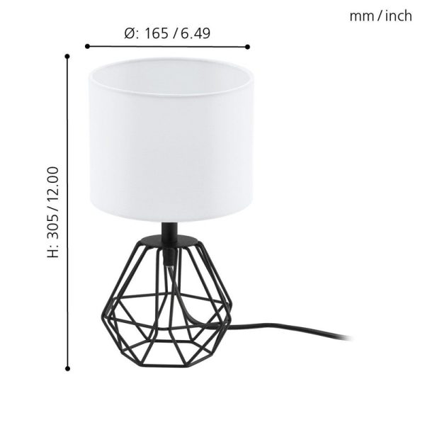 CARLTON 2 STONA LAMPA 95789 EGLO - Image 3