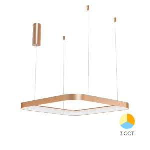 BRY-BELLA-SLP-PD-KVADRATNA-ZLATNA-46W-3U1-IP20-LED VISILICA BH17-01986	 BRAYTRON