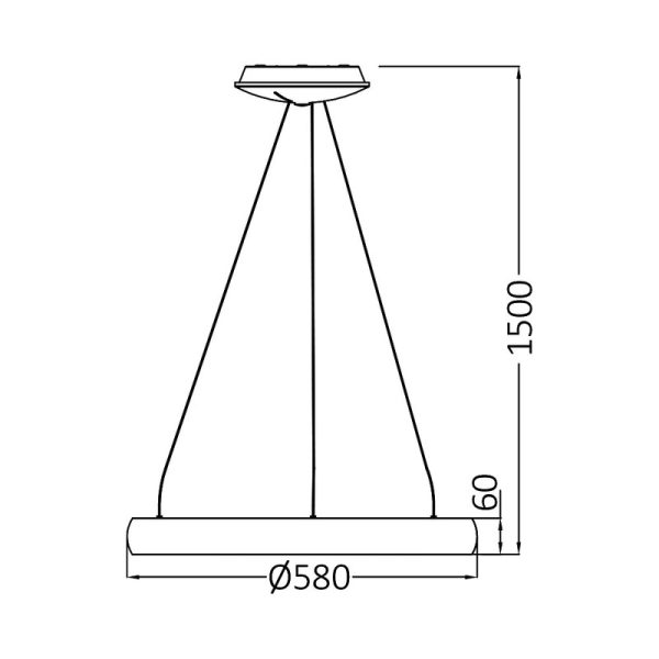 BRY-BELLA-MLP-PD-OKRUGLA-CRNA-46W-3U1-IP20-LED VISILICA BH17-03481 BRAYTRON - Image 5