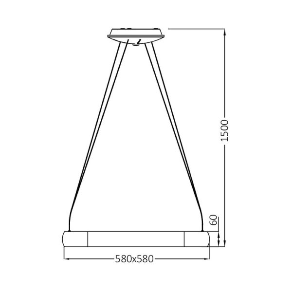 BRY-BELLA-MLP-PD-KVADRATNA-CRNA-46W-3U1-IP20-LED VISILICA BH17-03981 BRAYTRON - Image 5