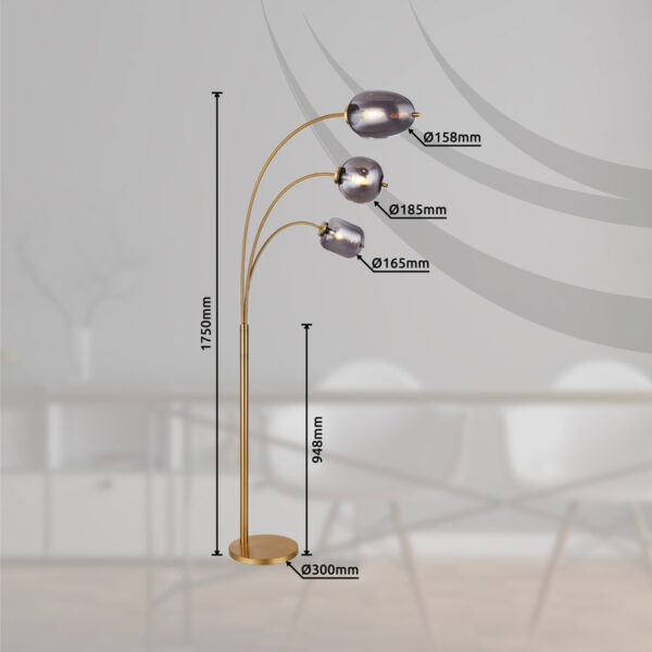 BLACKY I 15345-3SMM PODNA LAMPA GLOBO LIGHTING - Image 7