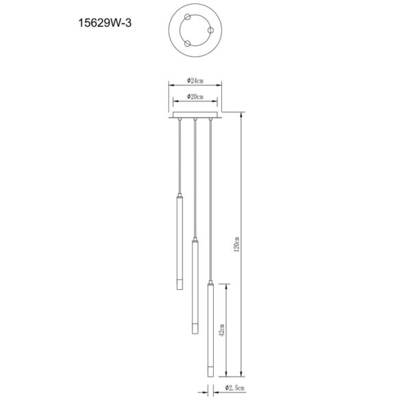 BLAKE 15629W-3 VISILICA GLOBO LIGHTING - Image 6
