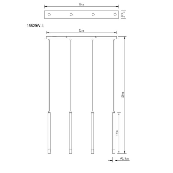 BLAKE 15629W-4 VISILICA GLOBO LIGHTING - Image 7