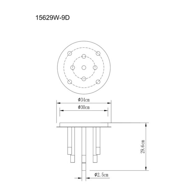 BLAKE 15629W-9D VISILICA GLOBO LIGHTING - Image 5