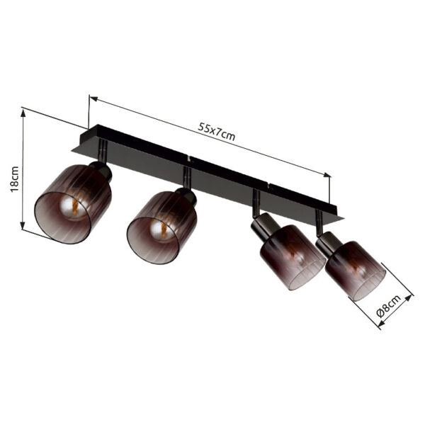 SATELLA 54313-4 SPOT LAMPA GLOBO LIGHTING - Слика 9