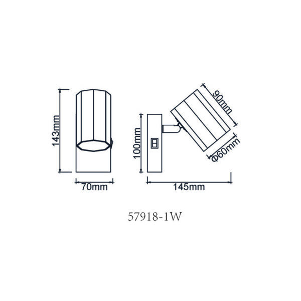 JAMES 57918-1W SPOT LAMPA GLOBO LIGHTING - Image 5
