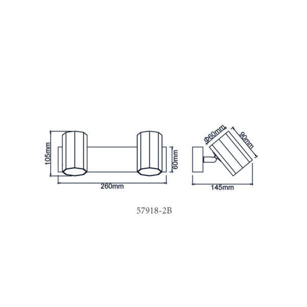 JAMES 57918-2B SPOT LAMPA GLOBO LIGHTING - Image 6