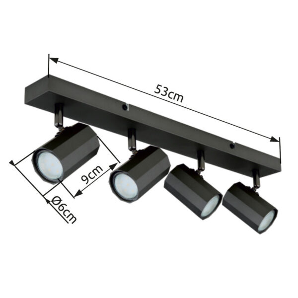 JAMES 57918-4 SPOT LAMPA GLOBO LIGHTING - Image 8