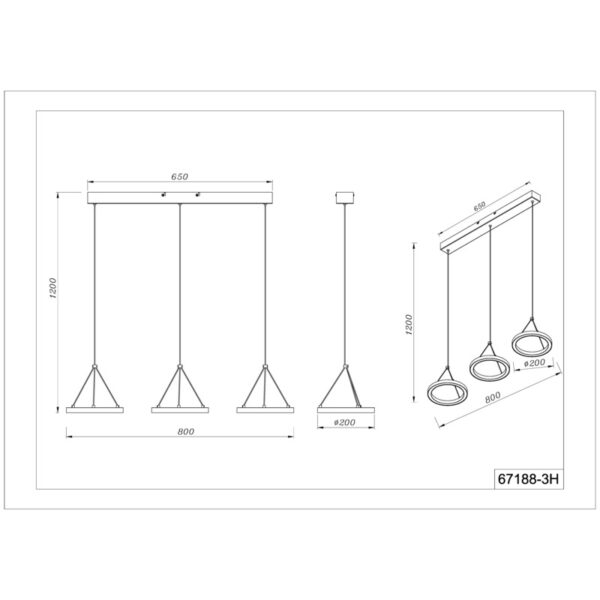 GRENVIX 67188-3H LED VISILICA GLOBO LIGHTING - Image 8