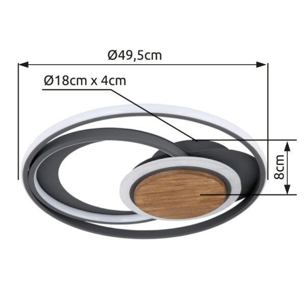 NIRRA 67256-45 LED PLAFONSKA LAMPA GLOBO LIGHTING - Image 6