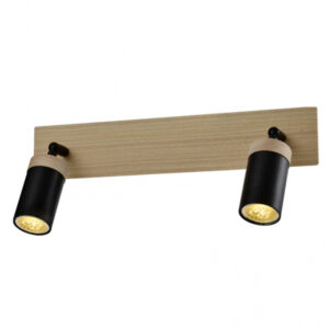 VESTA 421 SPOT 2*GU10 CRNA/DRVO HOME LIGHT