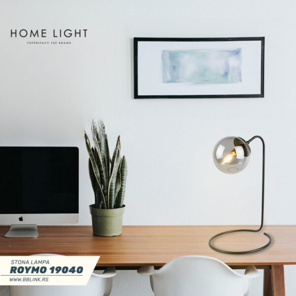 ROYMO 19040 STONA LAMPA 1*E27 CRNA HOME LIGHT - Image 2
