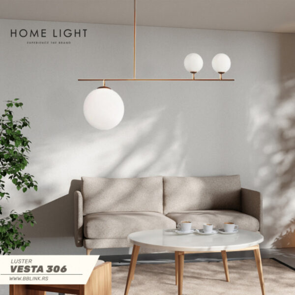 VESTA 306 LUSTER 1*E27+2*G9 antique brass HOME LIGHT - Image 4
