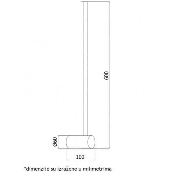 VESTA 361 ZIDNA LAMPA 7W 3000K CRNA HOME LIGHT - Image 2