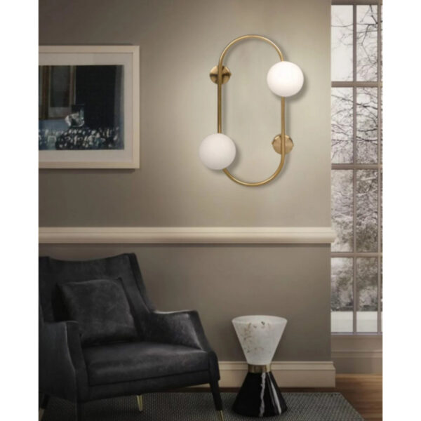 VESTA 385 ZIDNA LAMPA 2XG9 MESING HOME LIGHT - Image 3