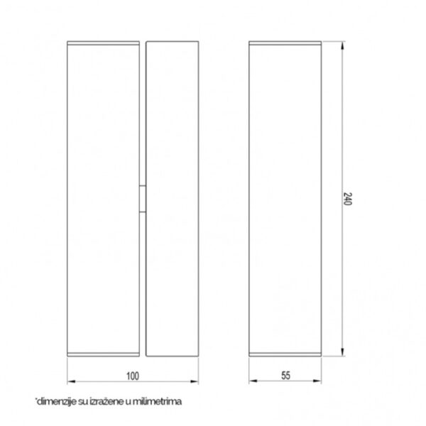 VESTA 471 ZIDNA LAMPA 8W 3000K CRNA HOME LIGHT - Image 3