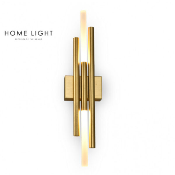 VESTA 474 ZIDNA LAMPA 12W 3000K BRUŠENO ZLATO HOME LIGHT - Image 2