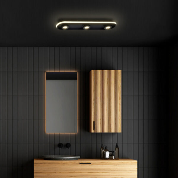 VESTA 476 PLAFONSKA SVETILJKA 21W+3*5W 3000K CRNA HOME LIGHT - Image 3