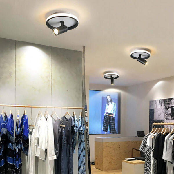 VESTA 477 PLAFONSKA SVETILJKA 12W+5W 3000K CRNA HOME LIGHT - Image 2
