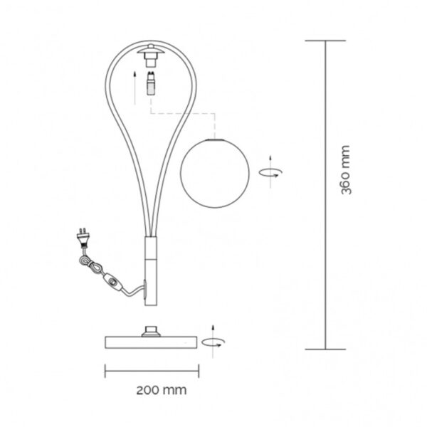 VESTA 577 STONA LAMPA 1*G9 MESING HOME LIGHT - Image 2