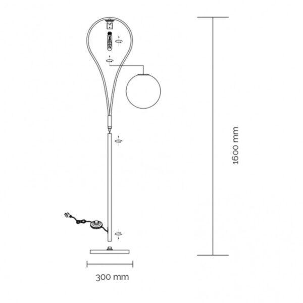 VESTA 578 PODNA LAMPA 1*E27 MESING HOME LIGHT - Image 2