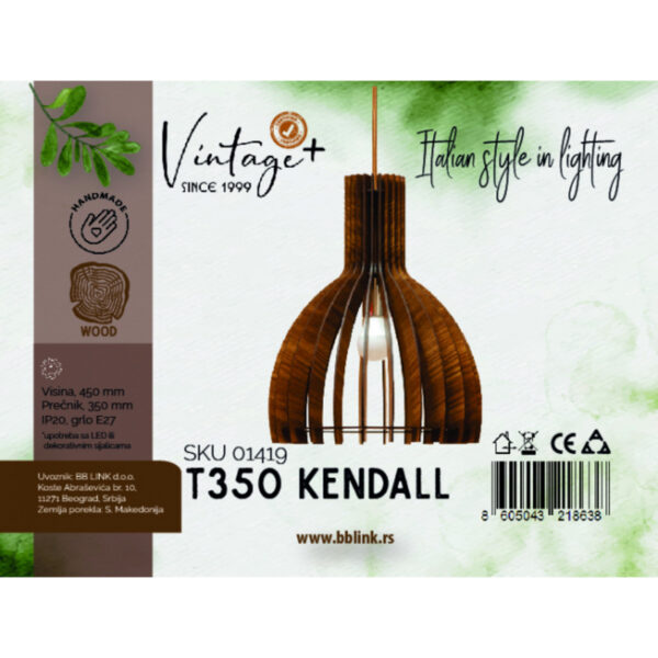 VINTAGE KENDALL T350 VISILICA SKU 01419 - Image 2