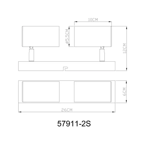 ROBBY 57911-2S SPOT LAMPA GLOBO LIGHTING - Image 6