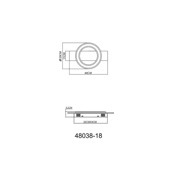 JAYDEN 48038-18 LED PLAFONSKA LAMPA GLOBO LIGHTING - Image 6