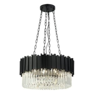 LUSTER F4007-8L BK FORMA