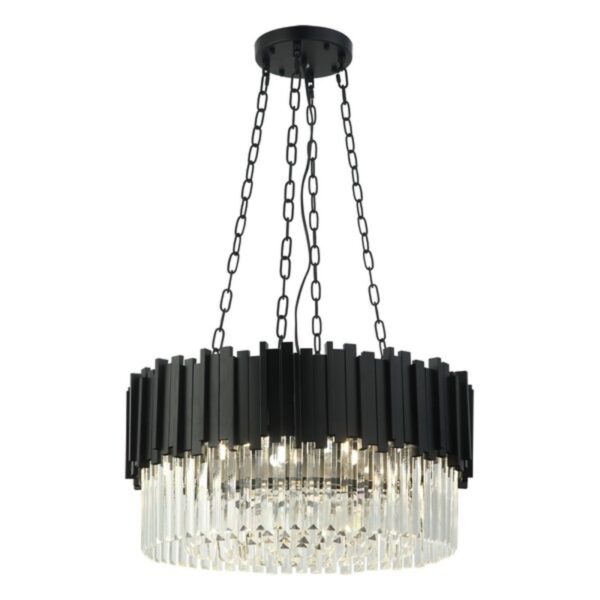 LUSTER F4007-8L BK FORMA