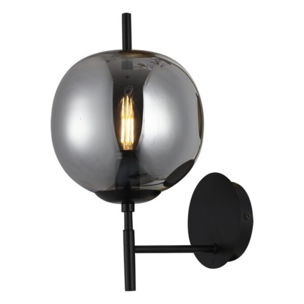 ZIDNA LAMPA F4014-1Z BK+SM FORMA