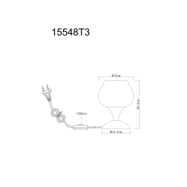 STONA LAMPA MAXY 15548T3 GLOBO LIGHTING - Image 5