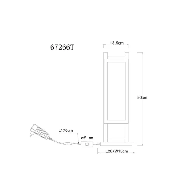 LED STONA LAMPA ILLA 67266T GLOBO LIGHTING - Image 10