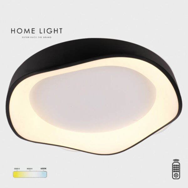 SOLEA 15 LED PLAFONJERA 24W 3000/4000/6000K CRNA HOME LIGHT
