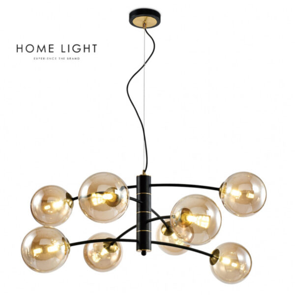 TALIA 50 LUSTER 8*G9 CRNA/BAKAR HOME LIGHT